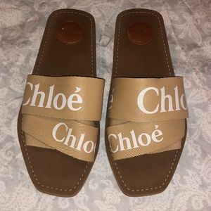 Chloe Woody Sandals - Soft Tan